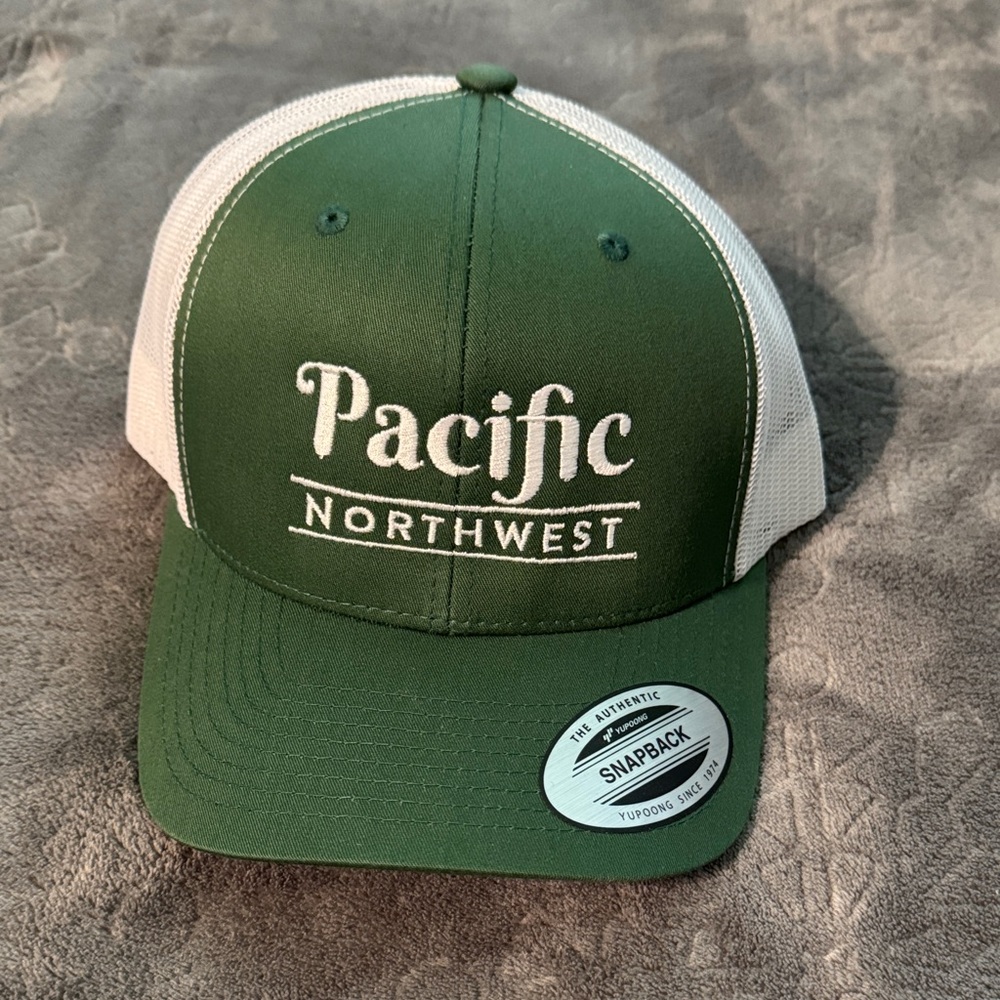Green and White Snapback Hat